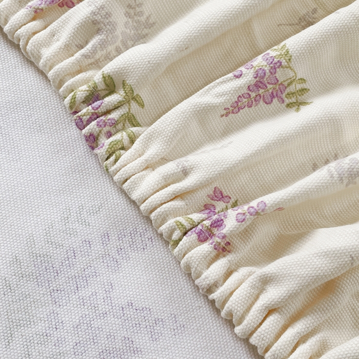 91家纺网 家纺一手货源 找家纺 春皖家纺 2026新款全棉老粗布席子凉席工艺款单床笠床笠单件 浪漫紫