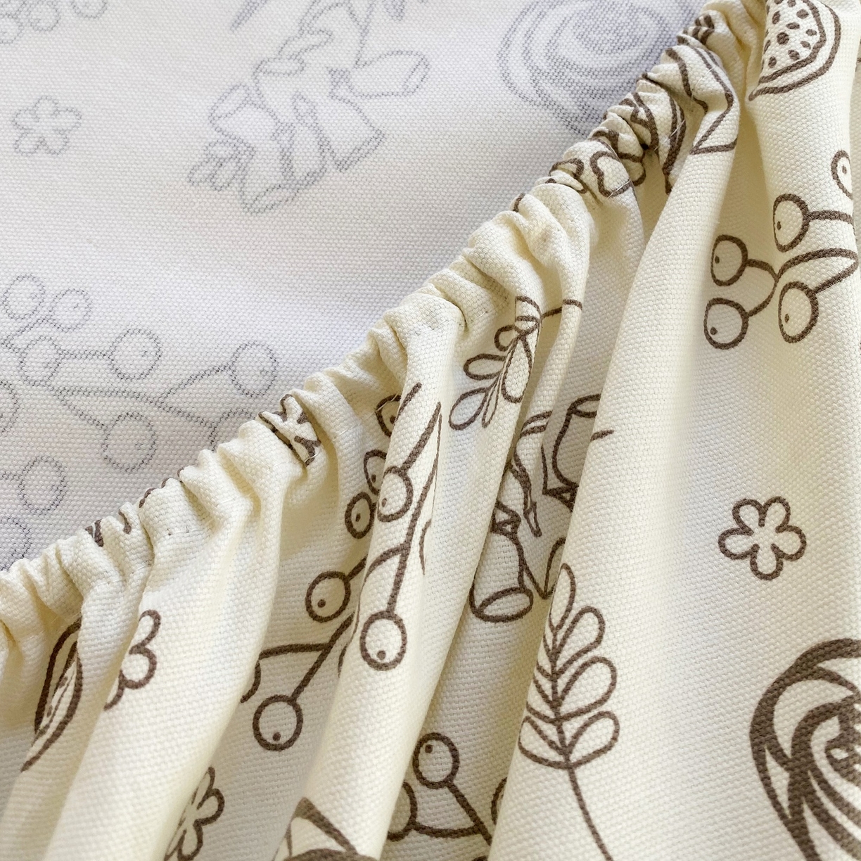 91家纺网 家纺一手货源 找家纺 春皖家纺 2026新款全棉老粗布席子凉席工艺款单床笠床笠单件 浅韵-白