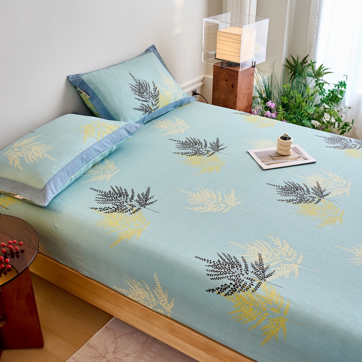 91家纺网 家纺一手货源 找家纺 春皖家纺 2026新款全棉老粗布席子凉席工艺款单床笠床笠单件 轻舞