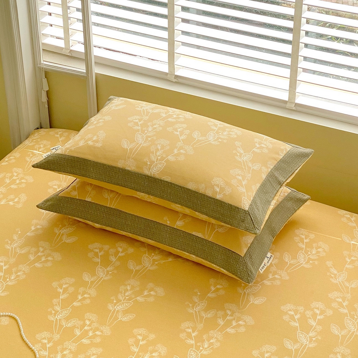 91家纺网 家纺一手货源 找家纺 春皖家纺 2026新款全棉老粗布席子凉席工艺款单床笠床笠单件 如梦黄