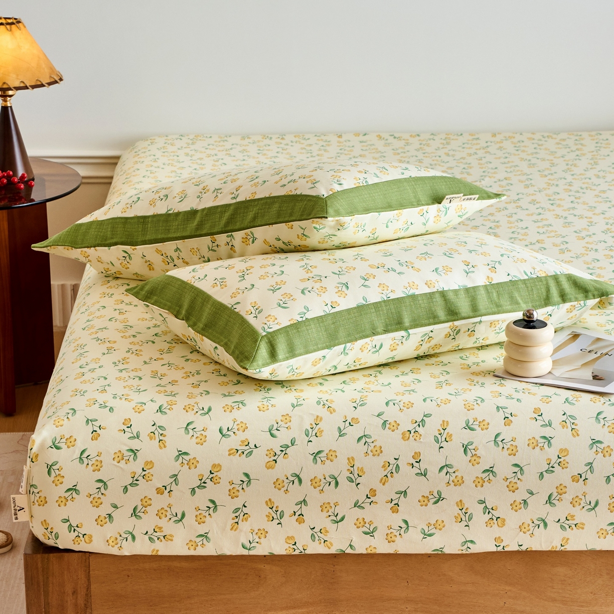 91家纺网 家纺一手货源 找家纺 春皖家纺 2026新款全棉老粗布席子凉席工艺款单床笠床笠单件 伊兰