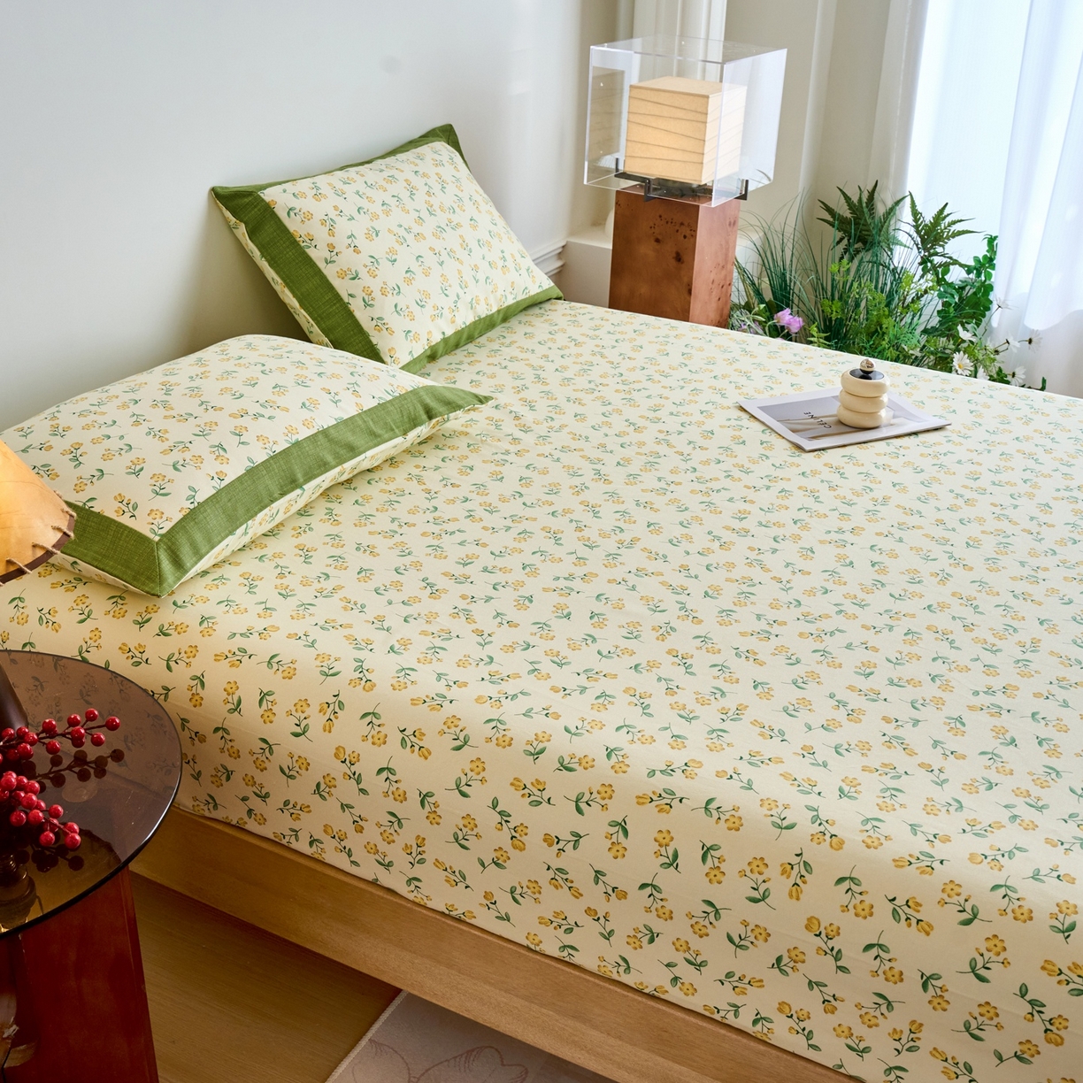 91家纺网 家纺一手货源 找家纺 春皖家纺 2026新款全棉老粗布席子凉席工艺款单床笠床笠单件 伊兰