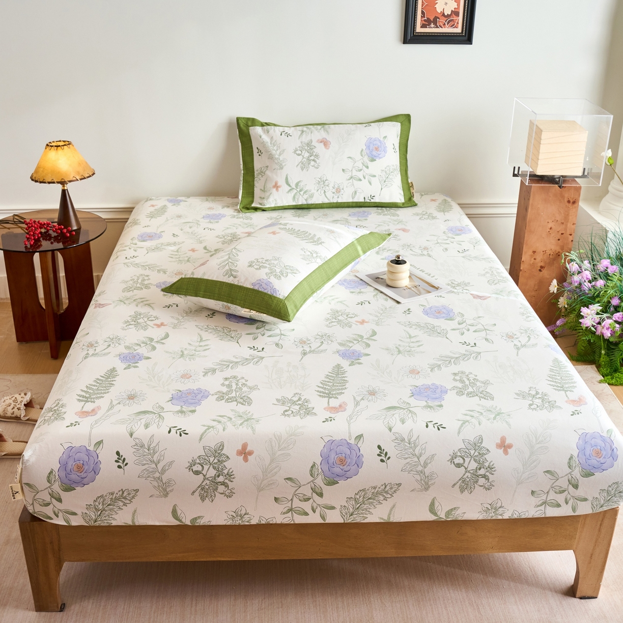 91家纺网 家纺一手货源 找家纺 春皖家纺 2026新款全棉老粗布席子凉席工艺款单床笠床笠单件 逸云