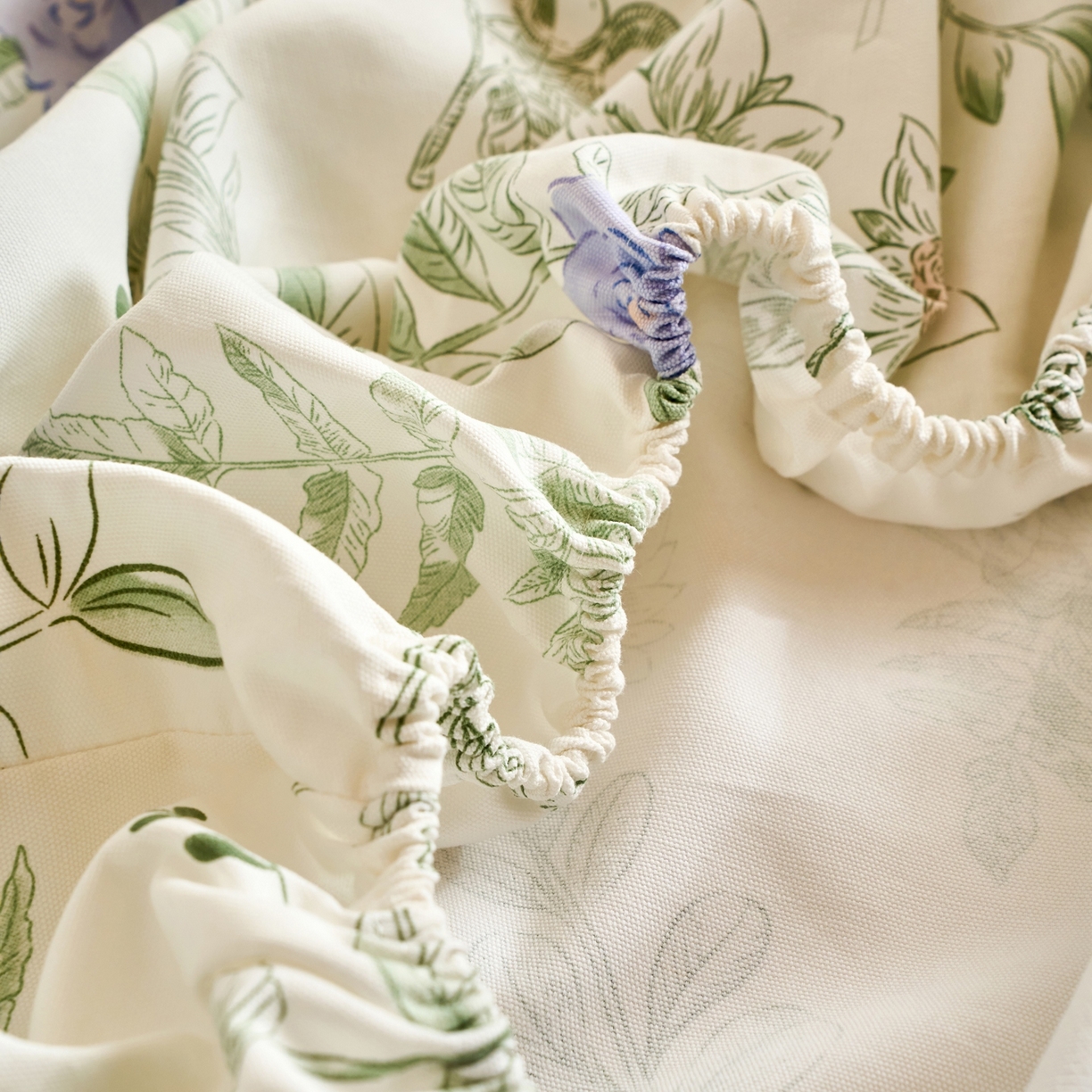 91家纺网 家纺一手货源 找家纺 春皖家纺 2026新款全棉老粗布席子凉席工艺款单床笠床笠单件 逸云