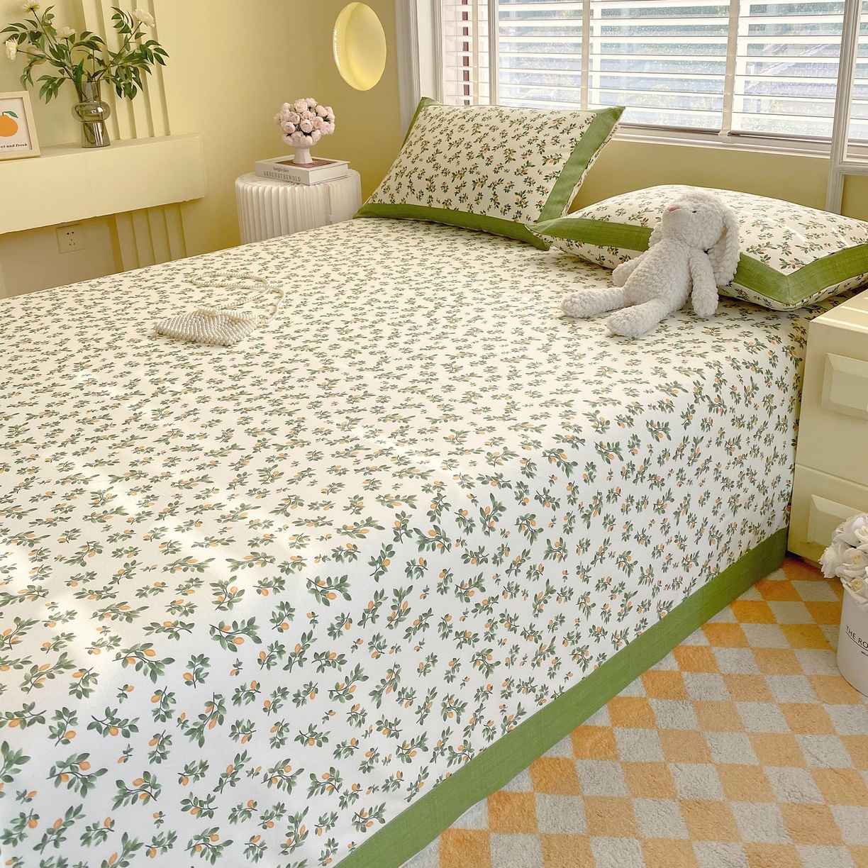 91家纺网 家纺一手货源 找家纺 春皖家纺 2026新款全棉老粗布席子凉席工艺款单床单床单单件 翠林音