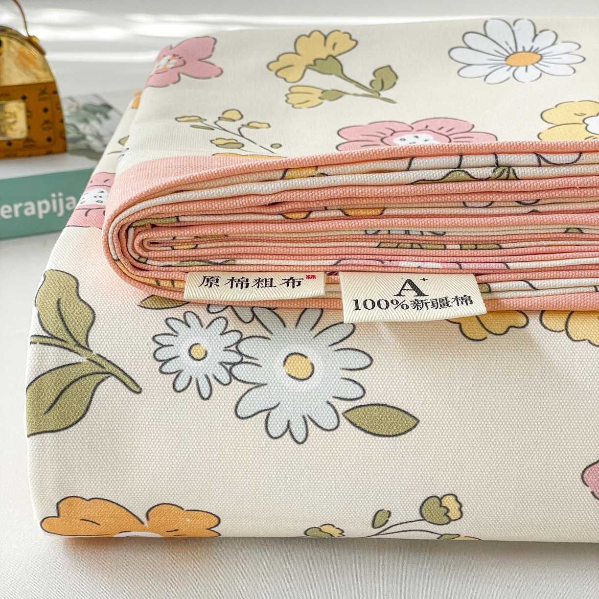 春皖家纺 2026新款全棉老粗布席子凉席工艺款单床单床单单件 繁华