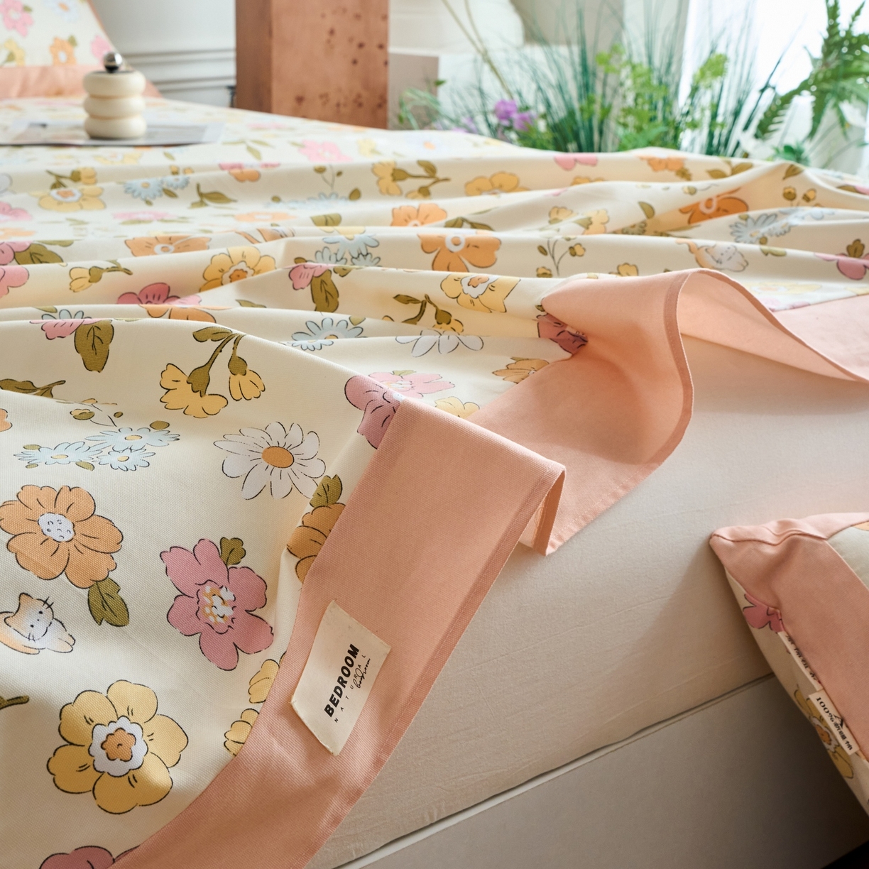 91家纺网 家纺一手货源 找家纺 春皖家纺 2026新款全棉老粗布席子凉席工艺款单床单床单单件 繁华