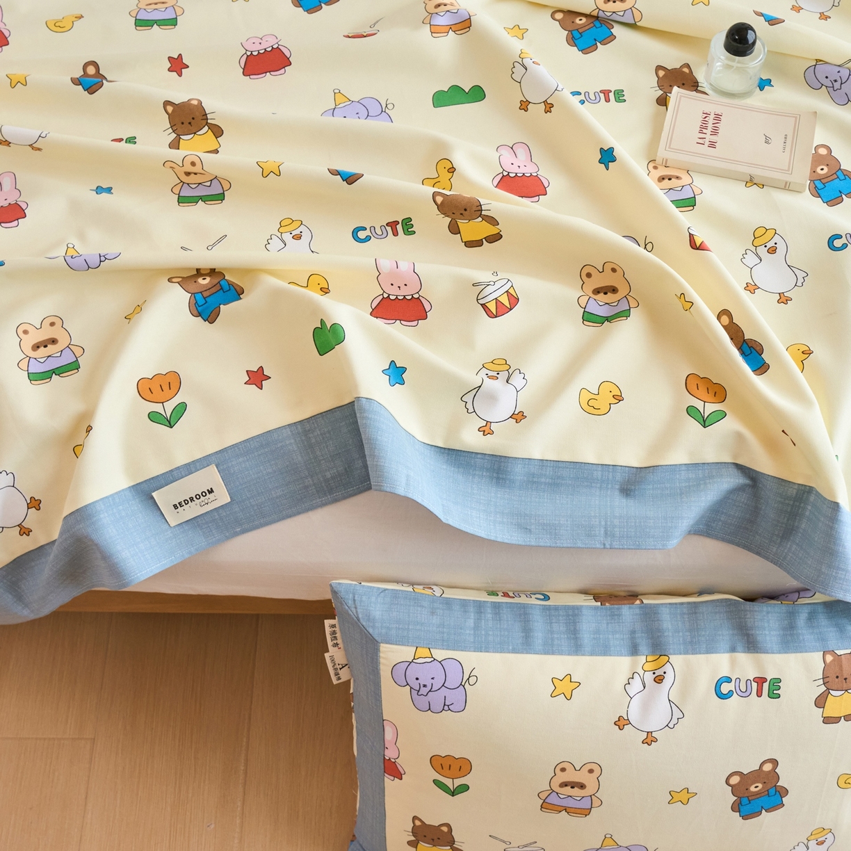 91家纺网 家纺一手货源 找家纺 春皖家纺 2026新款全棉老粗布席子凉席工艺款单床单床单单件 快乐园