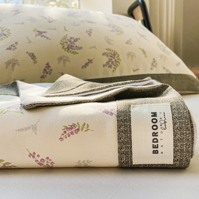 91家纺网 家纺一手货源 找家纺 春皖家纺 2026新款全棉老粗布席子凉席工艺款单床单床单单件 浪漫紫