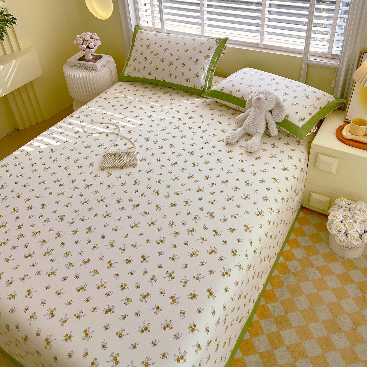 91家纺网 家纺一手货源 找家纺 春皖家纺 2026新款全棉老粗布席子凉席工艺款单床单床单单件 倩影米