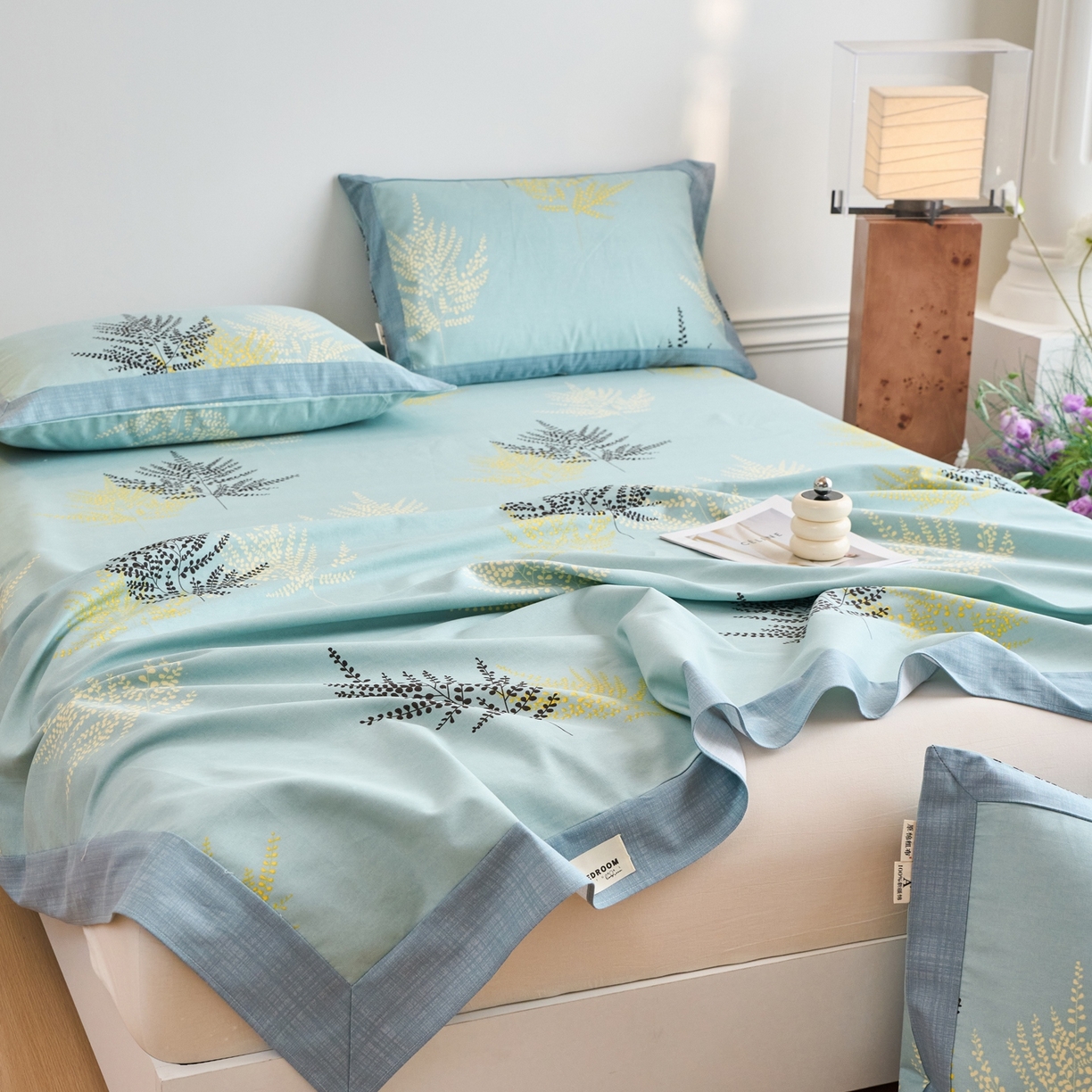 91家纺网 家纺一手货源 找家纺 春皖家纺 2026新款全棉老粗布席子凉席工艺款单床单床单单件 轻舞