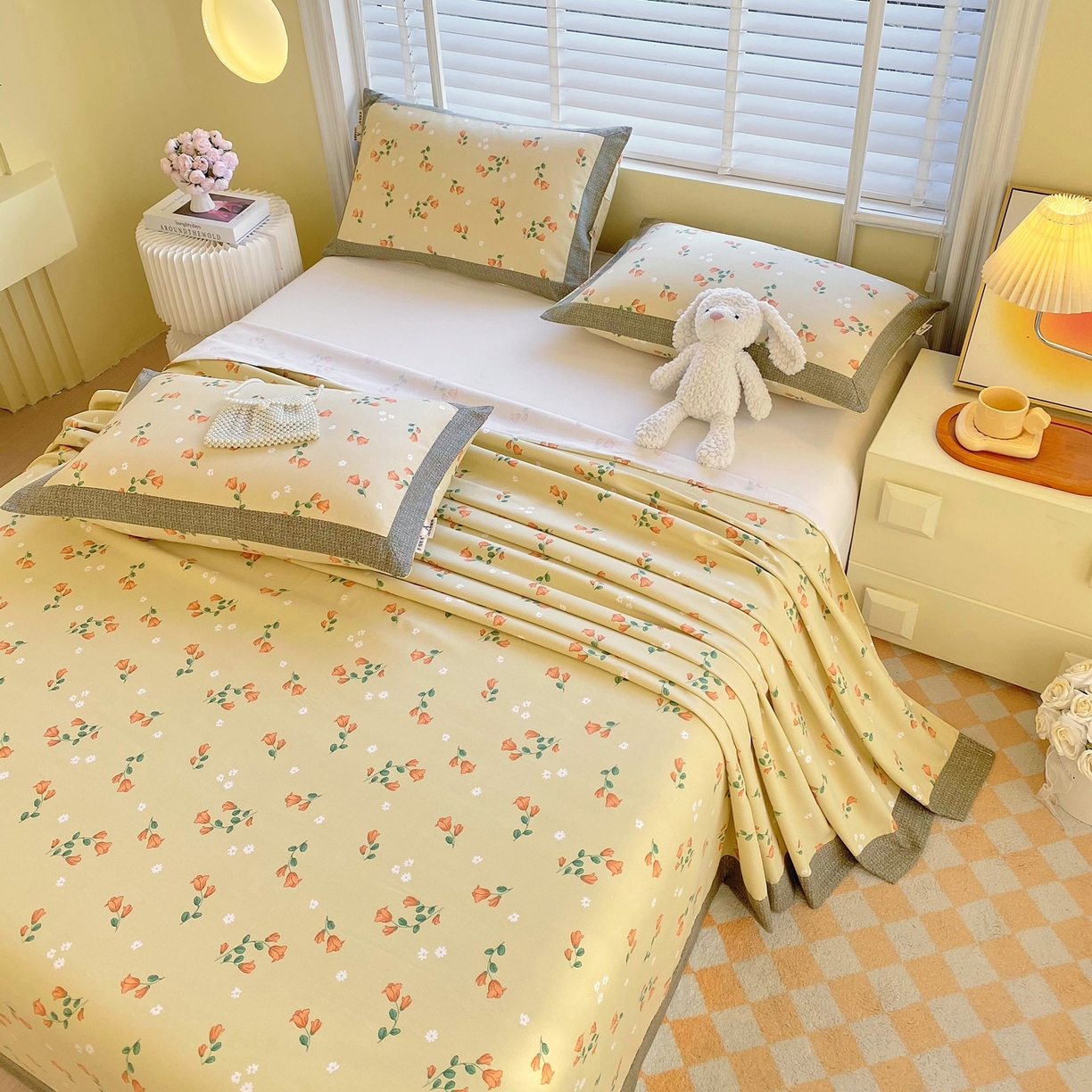 91家纺网 家纺一手货源 找家纺 春皖家纺 2026新款全棉老粗布席子凉席工艺款单床单床单单件 夏日炽