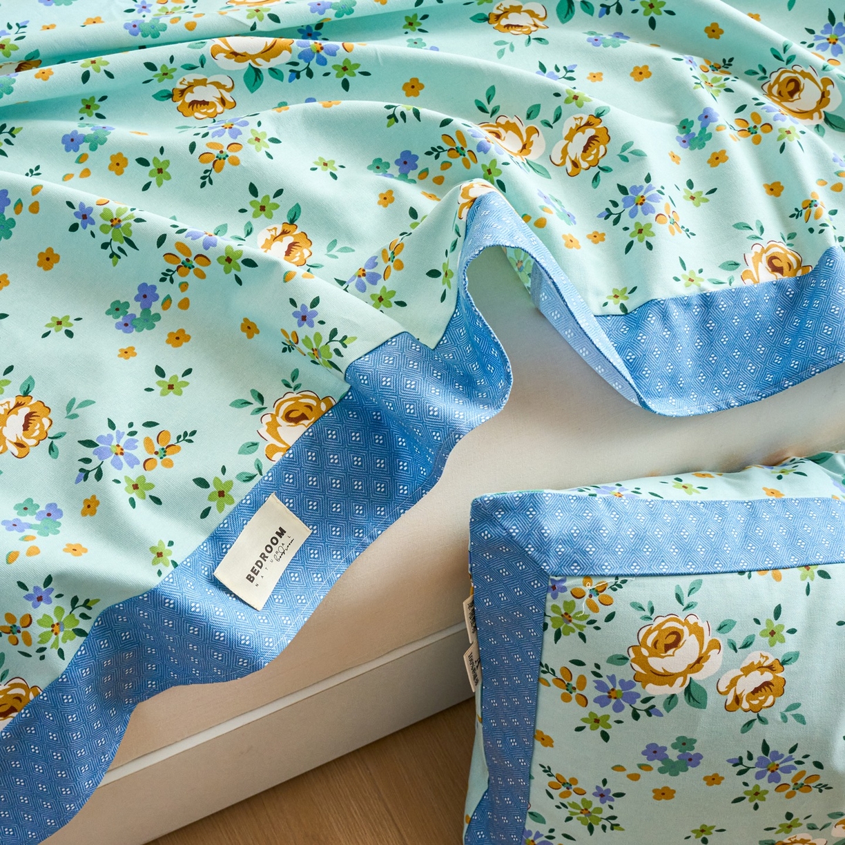 91家纺网 家纺一手货源 找家纺 春皖家纺 2026新款全棉老粗布席子凉席工艺款单床单床单单件 绚烂