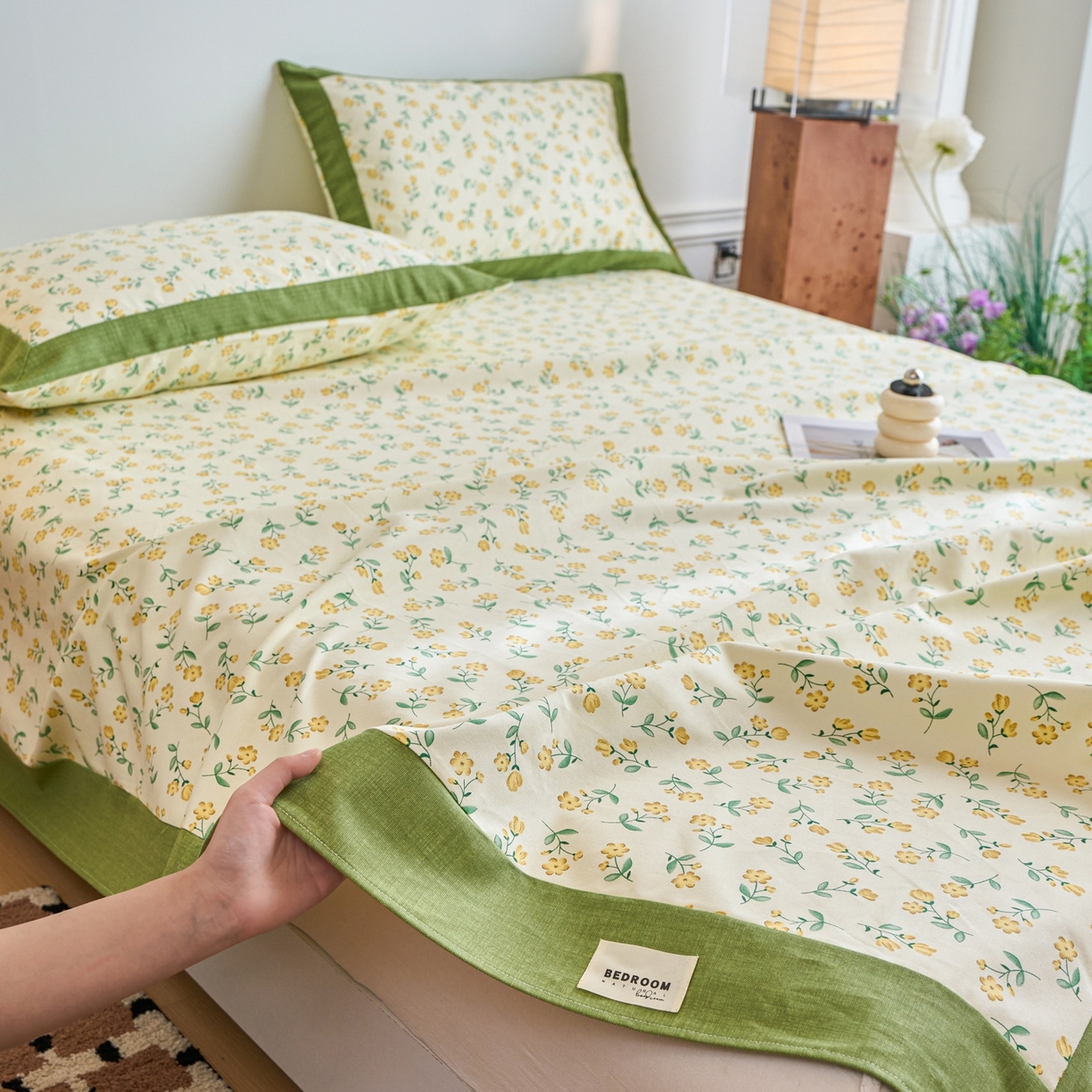 91家纺网 家纺一手货源 找家纺 春皖家纺 2026新款全棉老粗布席子凉席工艺款单床单床单单件 伊兰