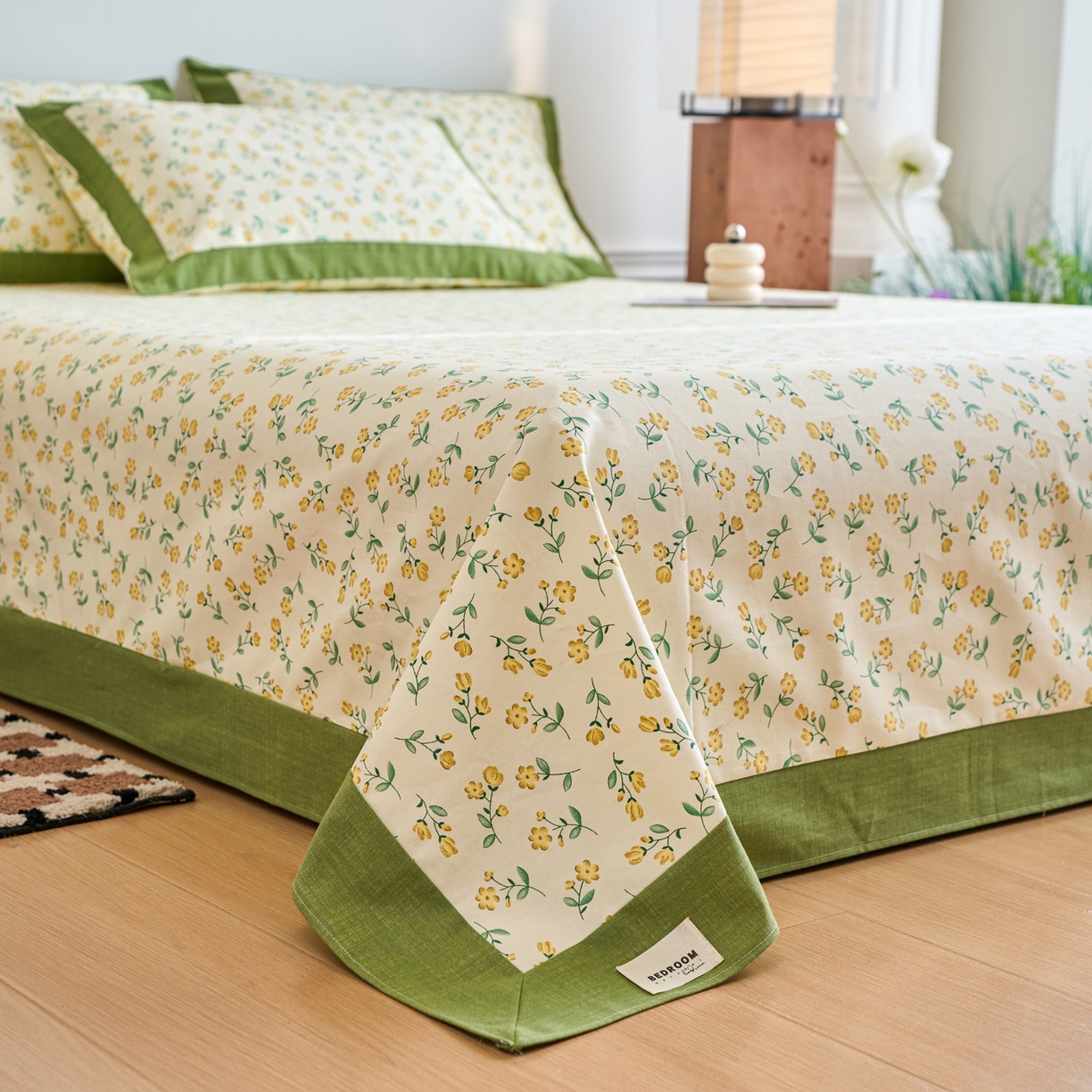 91家纺网 家纺一手货源 找家纺 春皖家纺 2026新款全棉老粗布席子凉席工艺款单床单床单单件 伊兰