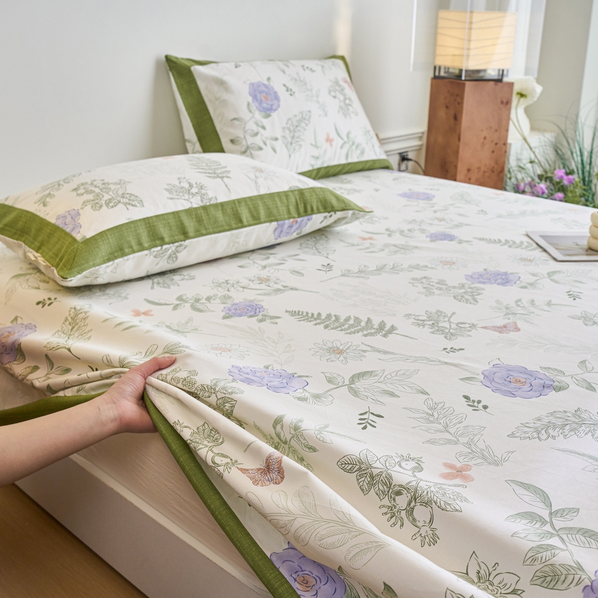 91家纺网 家纺一手货源 找家纺 春皖家纺 2026新款全棉老粗布席子凉席工艺款单床单床单单件 逸云