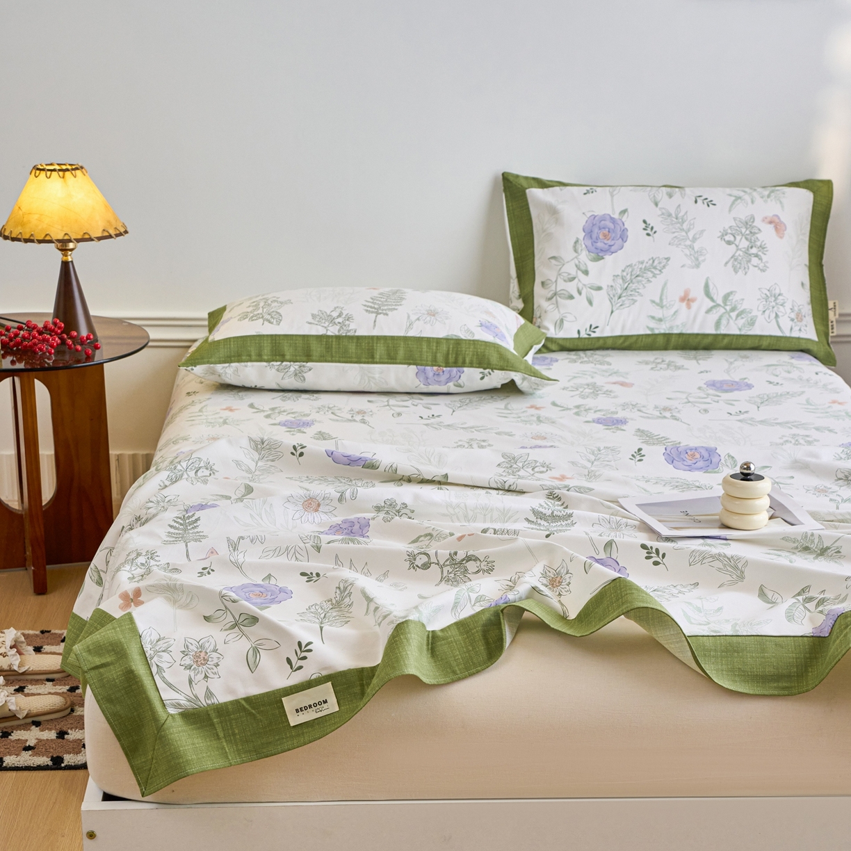 91家纺网 家纺一手货源 找家纺 春皖家纺 2026新款全棉老粗布席子凉席工艺款单床单床单单件 逸云