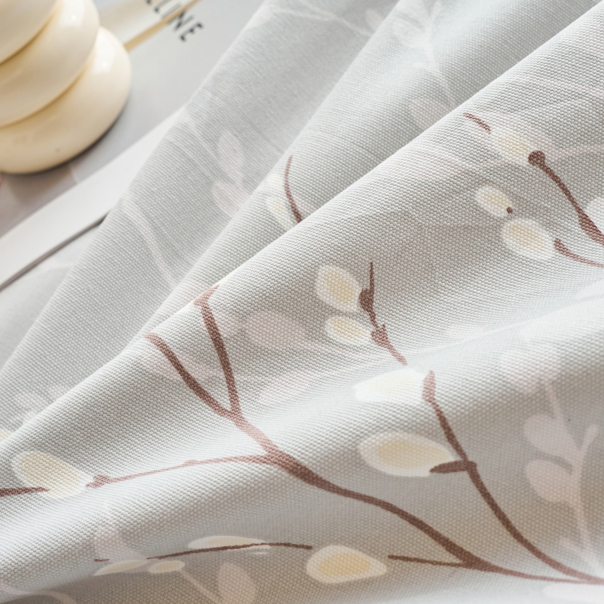 91家纺网 家纺一手货源 找家纺 春皖家纺 2026新款全棉老粗布席子凉席工艺款单床单床单单件 枝丫