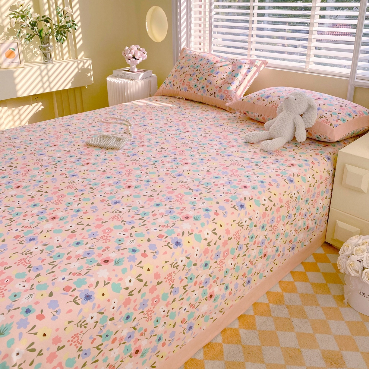 91家纺网 家纺一手货源 找家纺 春皖家纺 2026新款全棉老粗布席子凉席工艺款单床单床单单件 织梦