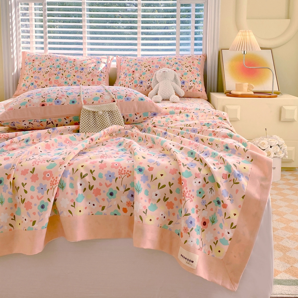 91家纺网 家纺一手货源 找家纺 春皖家纺 2026新款全棉老粗布席子凉席工艺款单床单床单单件 织梦