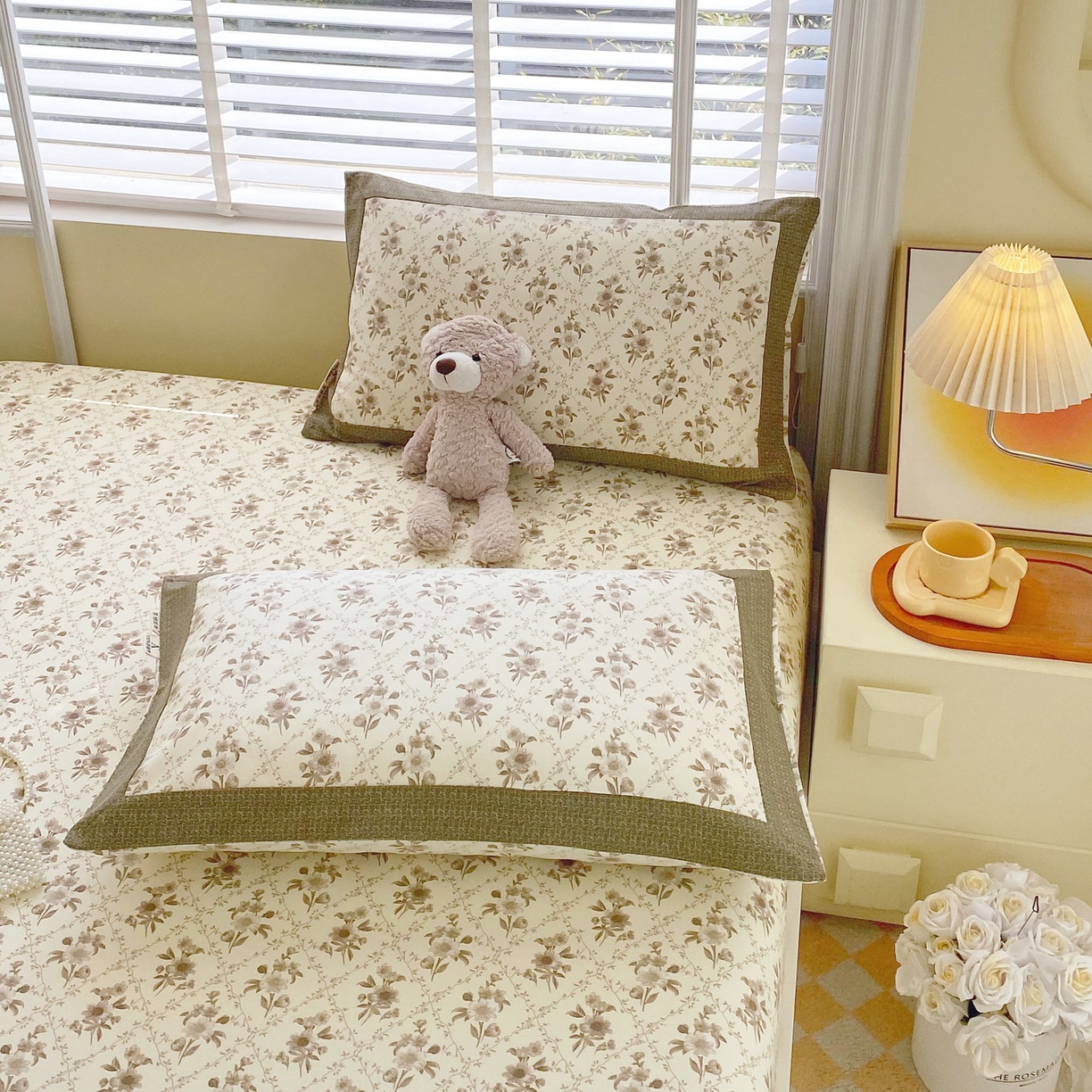 91家纺网 家纺一手货源 找家纺 （总）春皖家纺 2026新款全棉老粗布工艺款单枕套枕套单件