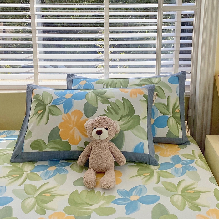 91家纺网 家纺一手货源 找家纺 （总）春皖家纺 2026新款全棉老粗布工艺款单枕套枕套单件