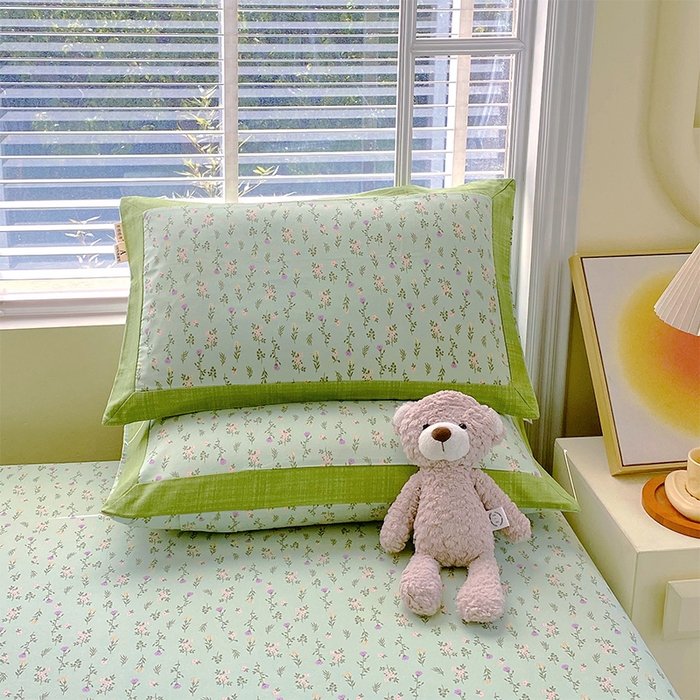 91家纺网 家纺一手货源 找家纺 （总）春皖家纺 2026新款全棉老粗布工艺款单枕套枕套单件