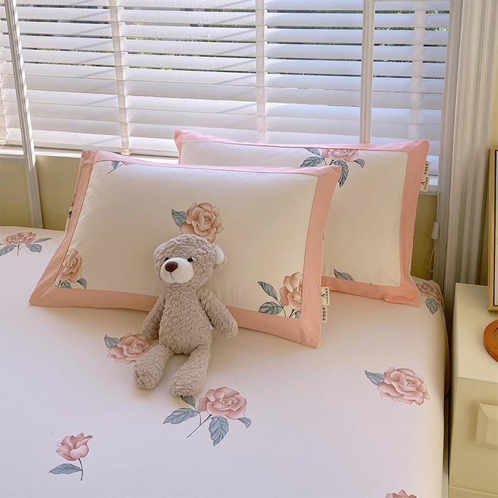 91家纺网 家纺一手货源 找家纺 （总）春皖家纺 2026新款全棉老粗布工艺款单枕套枕套单件