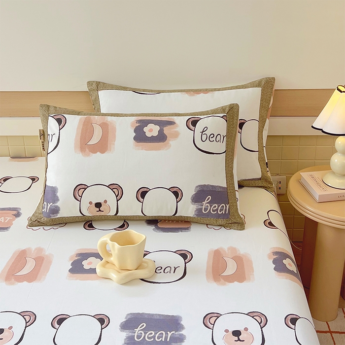 91家纺网 家纺一手货源 找家纺 （总）春皖家纺 2026新款全棉老粗布工艺款单枕套枕套单件