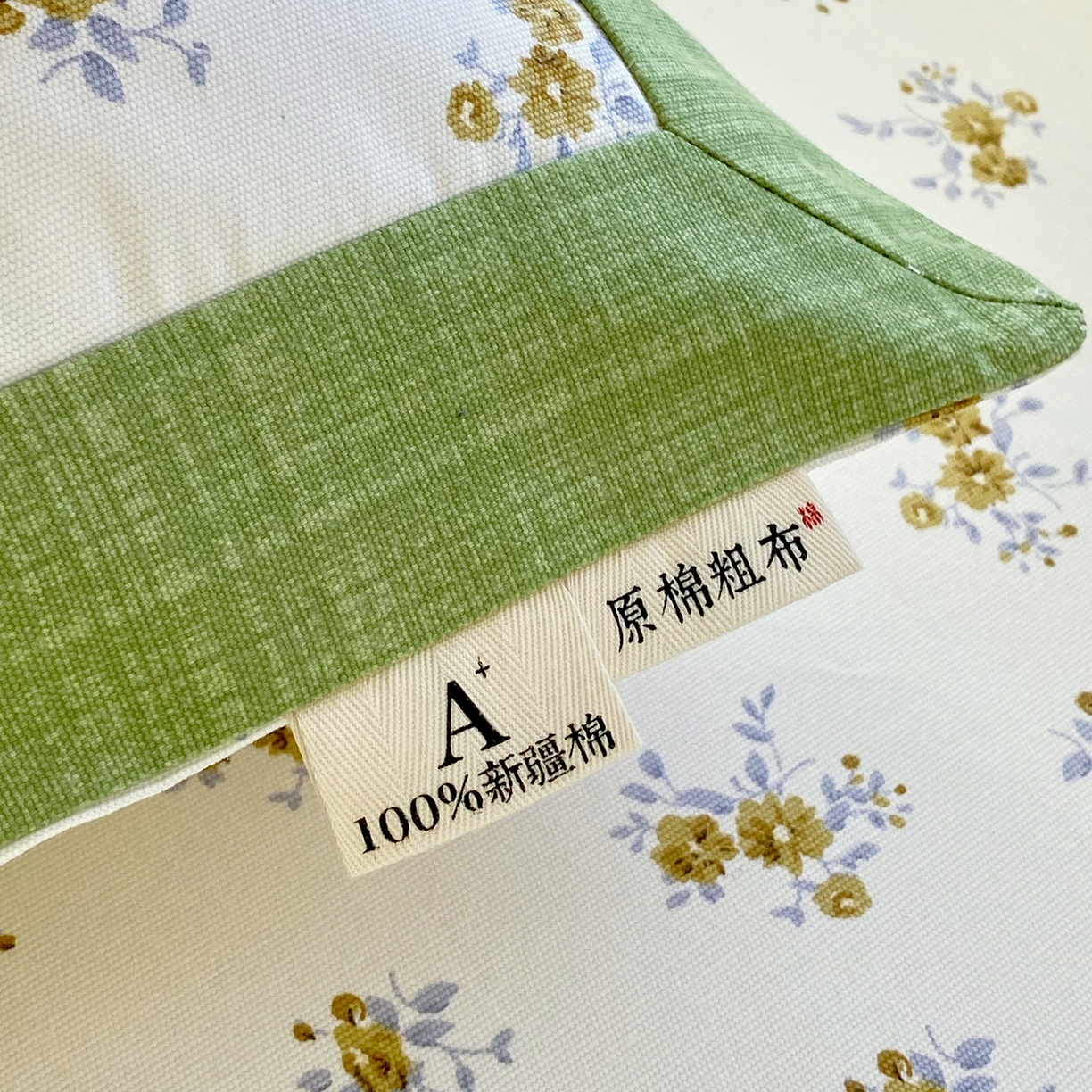 91家纺网 家纺一手货源 找家纺 春皖家纺 2026新款全棉老粗布工艺款单枕套枕套单件 倩影米