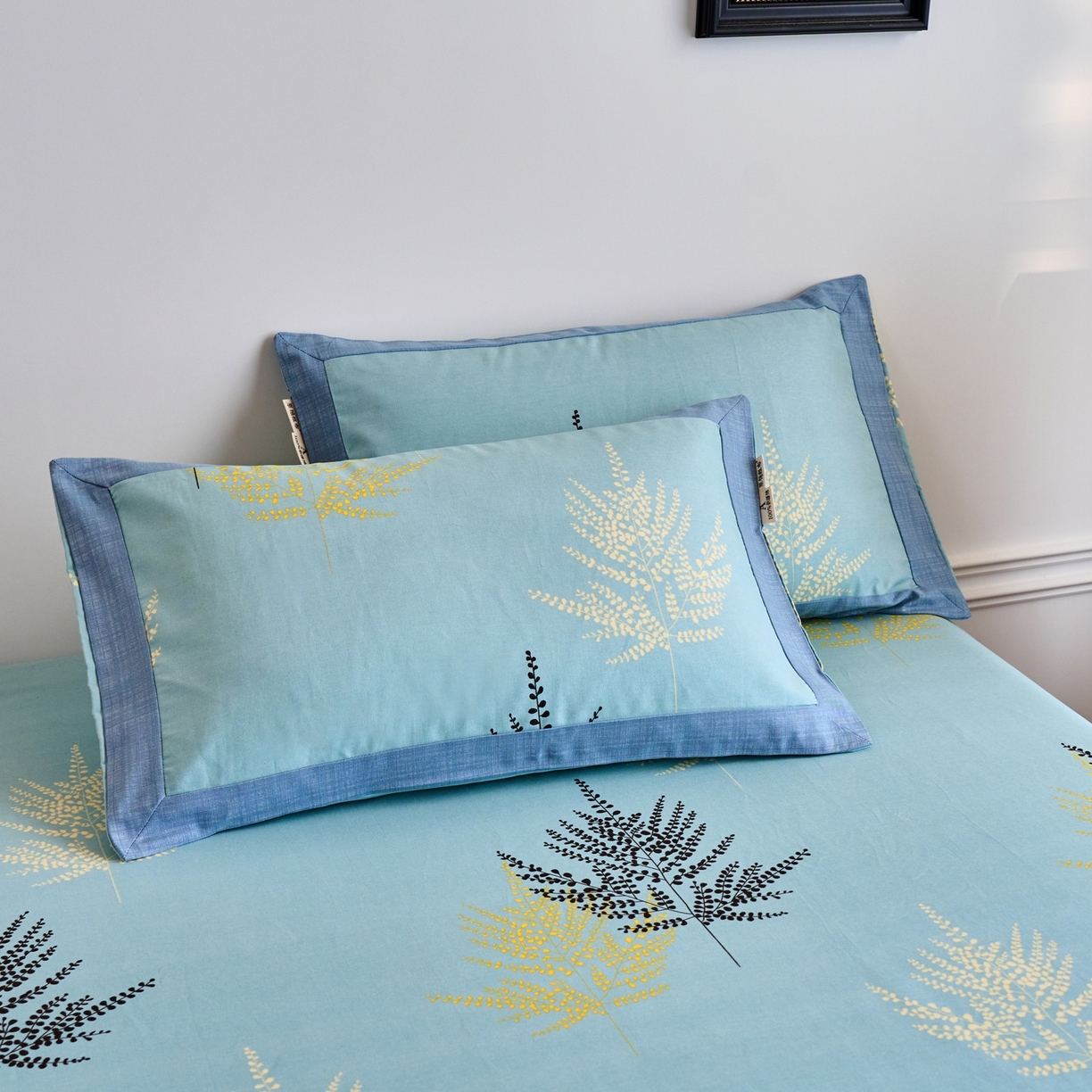 91家纺网 家纺一手货源 找家纺 春皖家纺 2026新款全棉老粗布工艺款单枕套枕套单件 轻舞