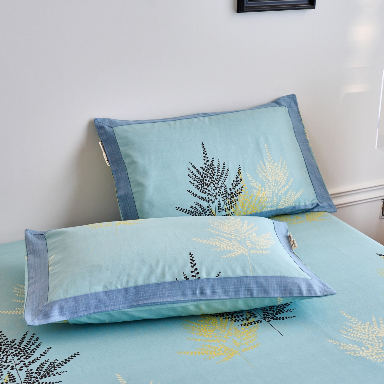 91家纺网 家纺一手货源 找家纺 春皖家纺 2026新款全棉老粗布工艺款单枕套枕套单件 轻舞