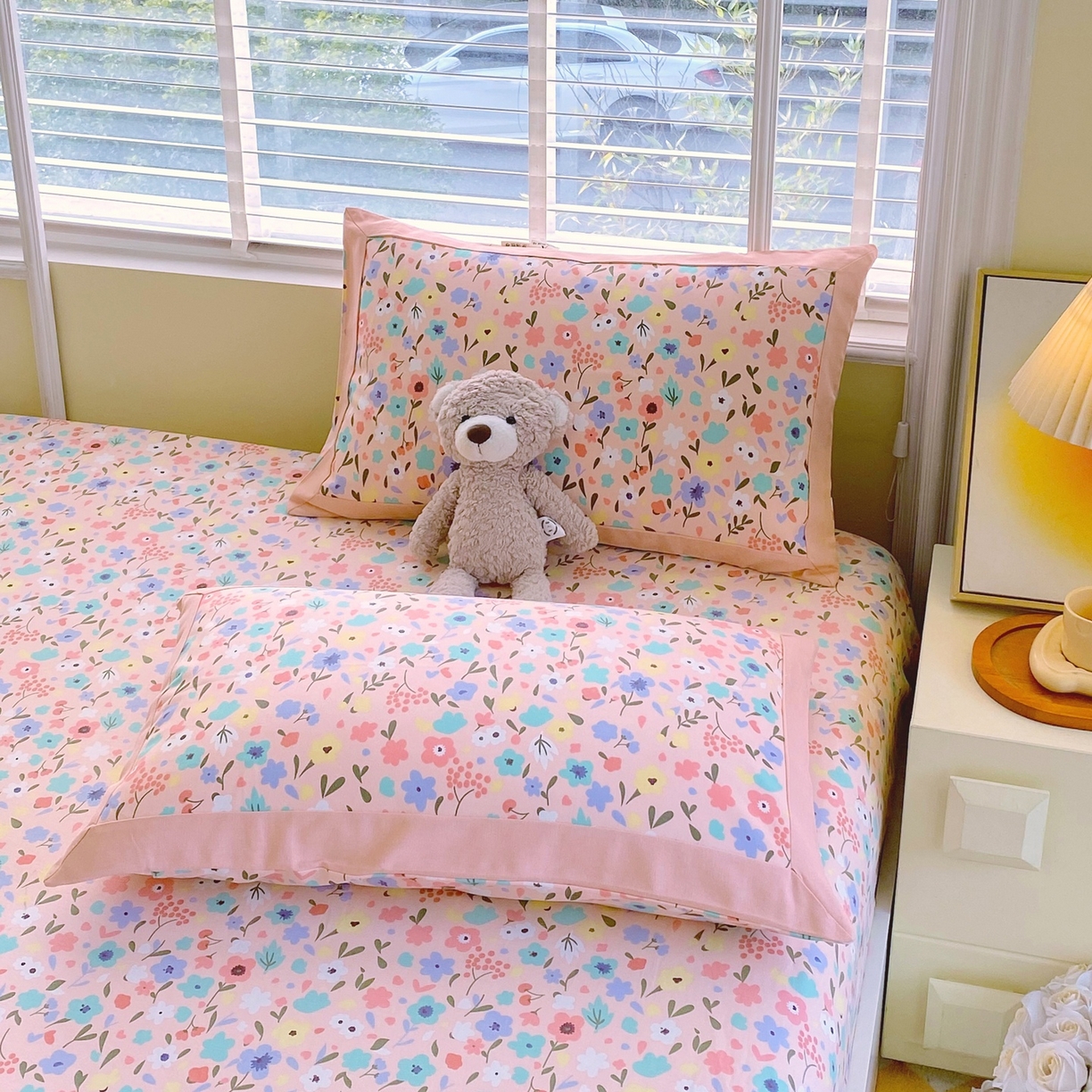 91家纺网 家纺一手货源 找家纺 春皖家纺 2026新款全棉老粗布工艺款单枕套枕套单件 织梦