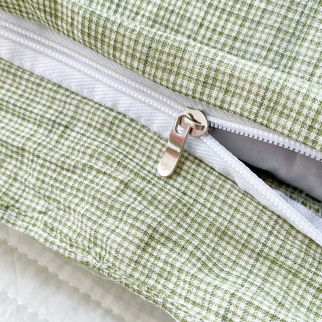 91家纺网 家纺一手货源 找家纺 梦叶草 2026新款全棉双层纱花边荞麦枕公主风荞麦枕头 全棉双层纱公主风荞麦枕-绿色