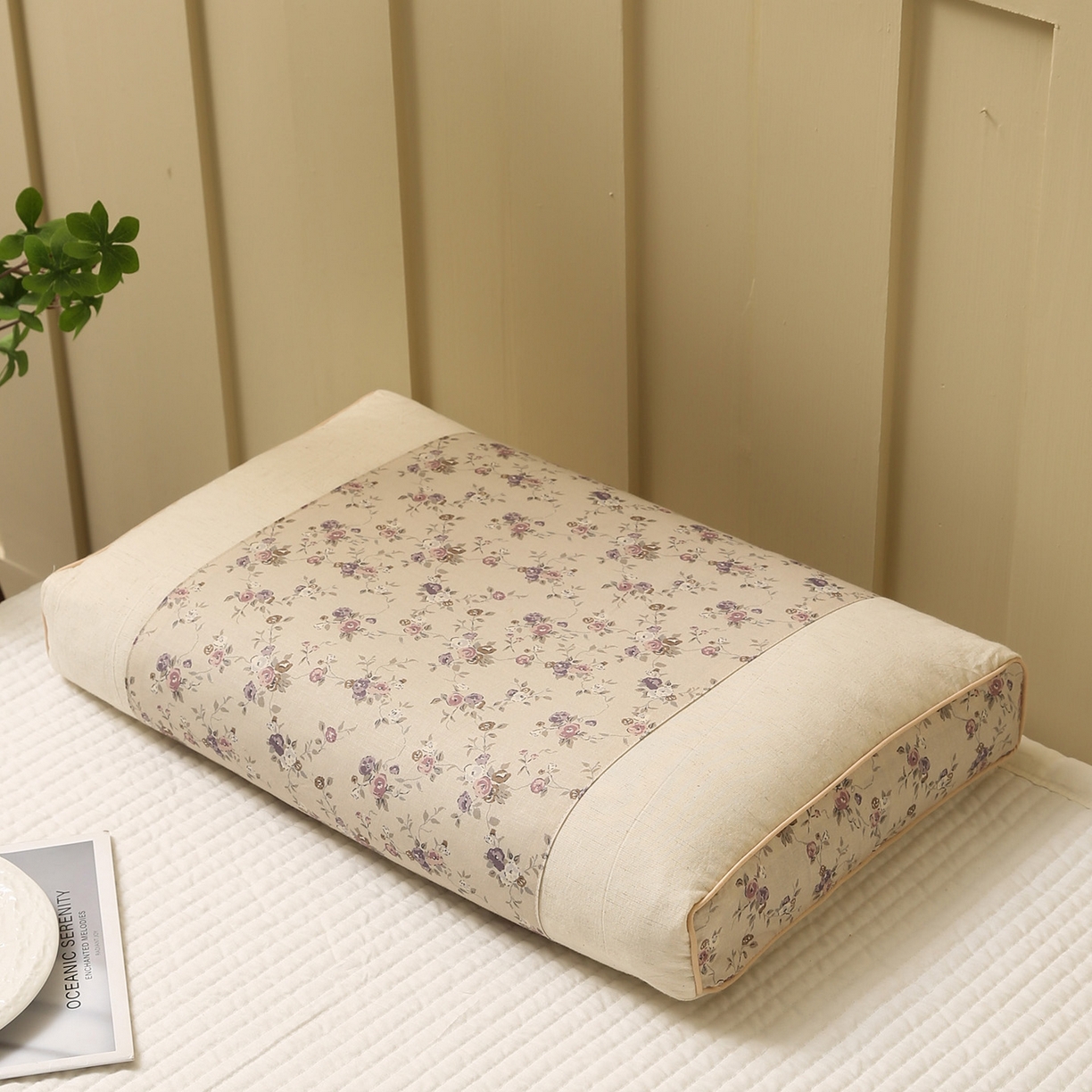 91家纺网 家纺一手货源 找家纺 （总）梦叶草 2026新款全棉小碎花宫廷荞麦枕头枕芯