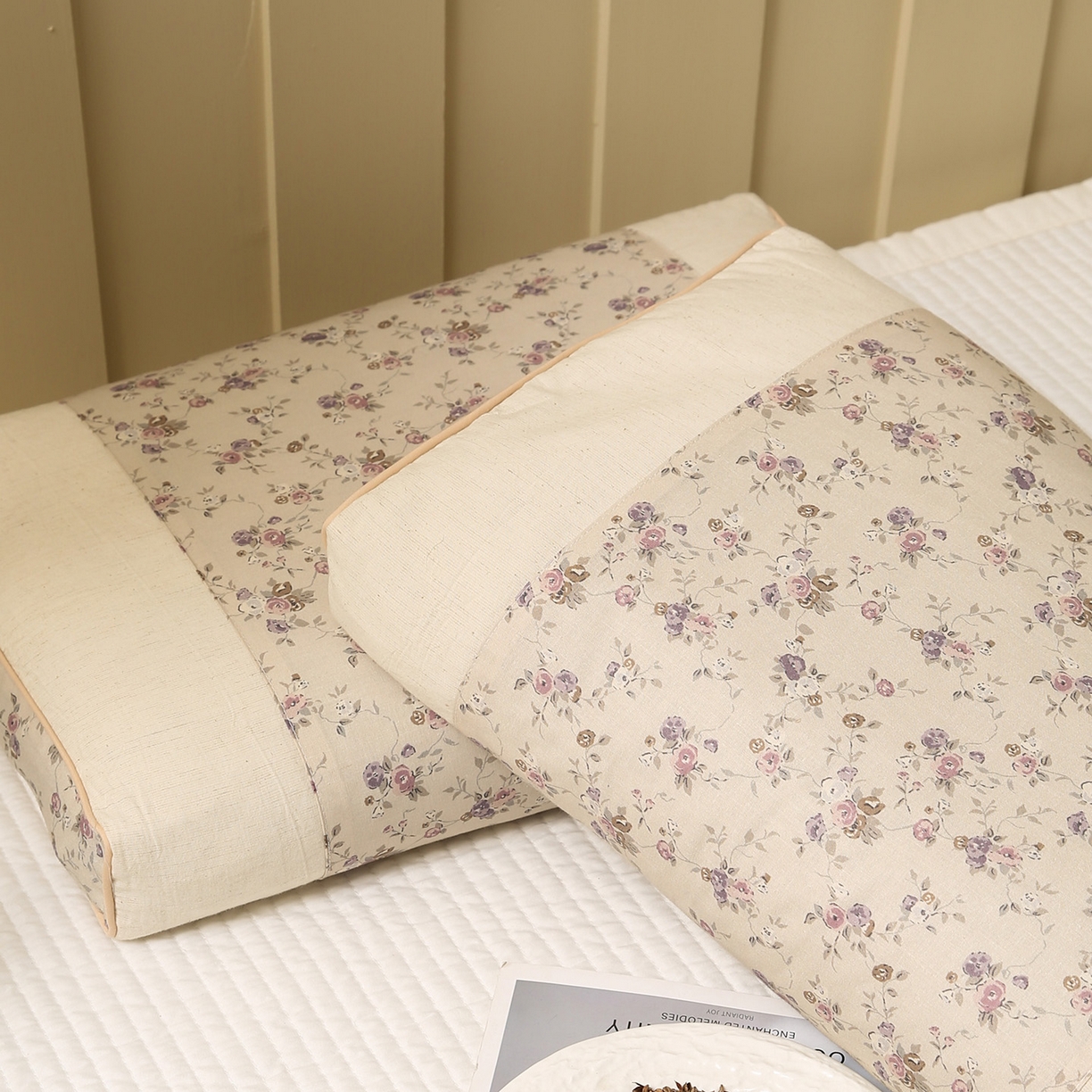 91家纺网 家纺一手货源 找家纺 （总）梦叶草 2026新款全棉小碎花宫廷荞麦枕头枕芯