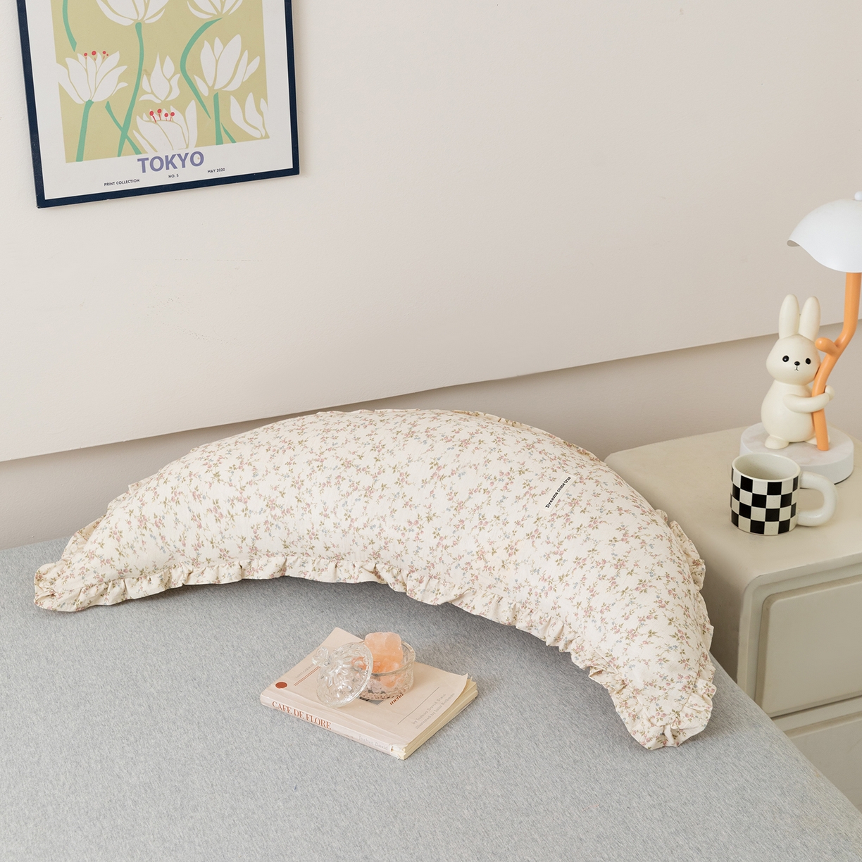 （总）梦叶草 2026新款全棉月亮枕加大情侣双人枕头