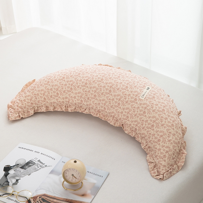 91家纺网 家纺一手货源 找家纺 （总）梦叶草 2026新款全棉月亮枕加大情侣双人枕头