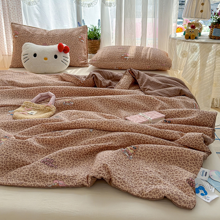 91家纺网 家纺一手货源 找家纺 （总）晚爱家纺（原晚安家居） 2026新款泡芙棉夏被双层纱泡泡纱空调被小清新夏凉被