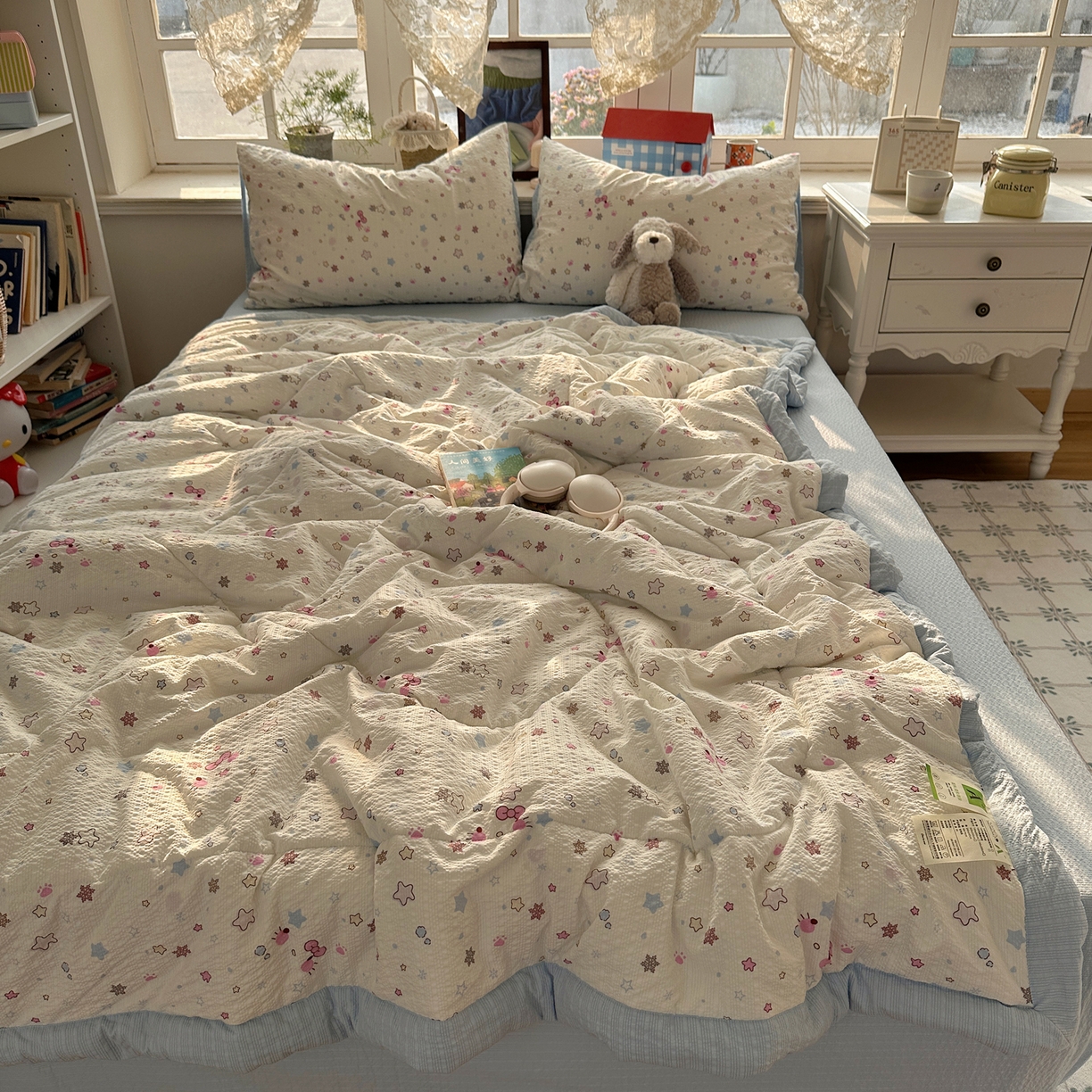 91家纺网 家纺一手货源 找家纺 （总）梵克保罗 2026新款10A抗菌泡芙棉夏被被子被芯