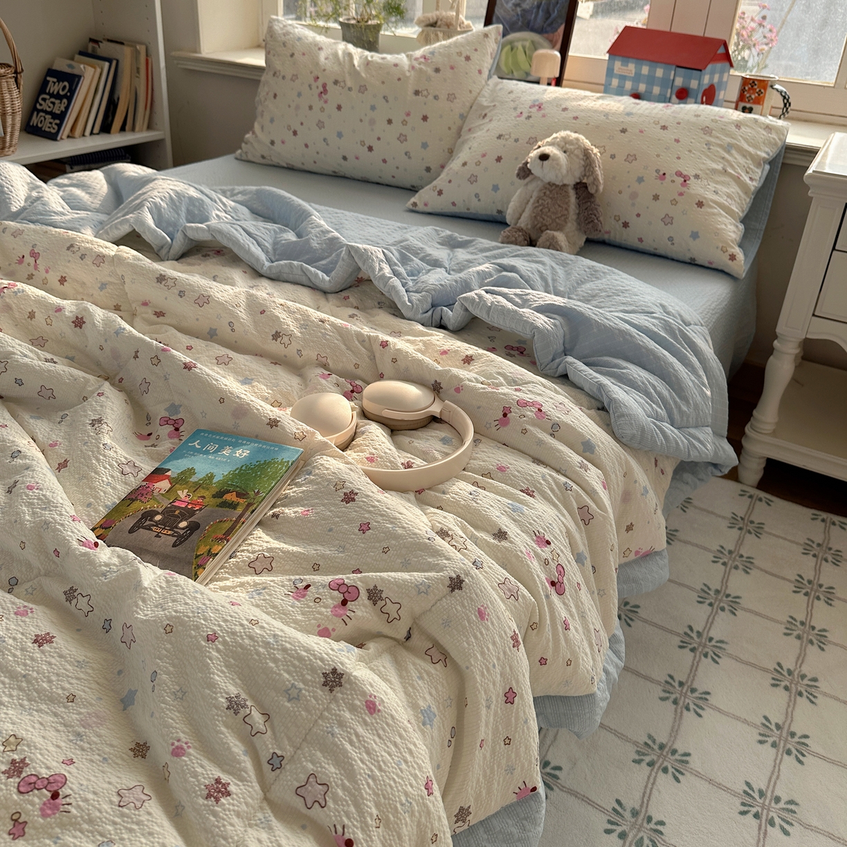 91家纺网 家纺一手货源 找家纺 （总）梵克保罗 2026新款10A抗菌泡芙棉夏被被子被芯