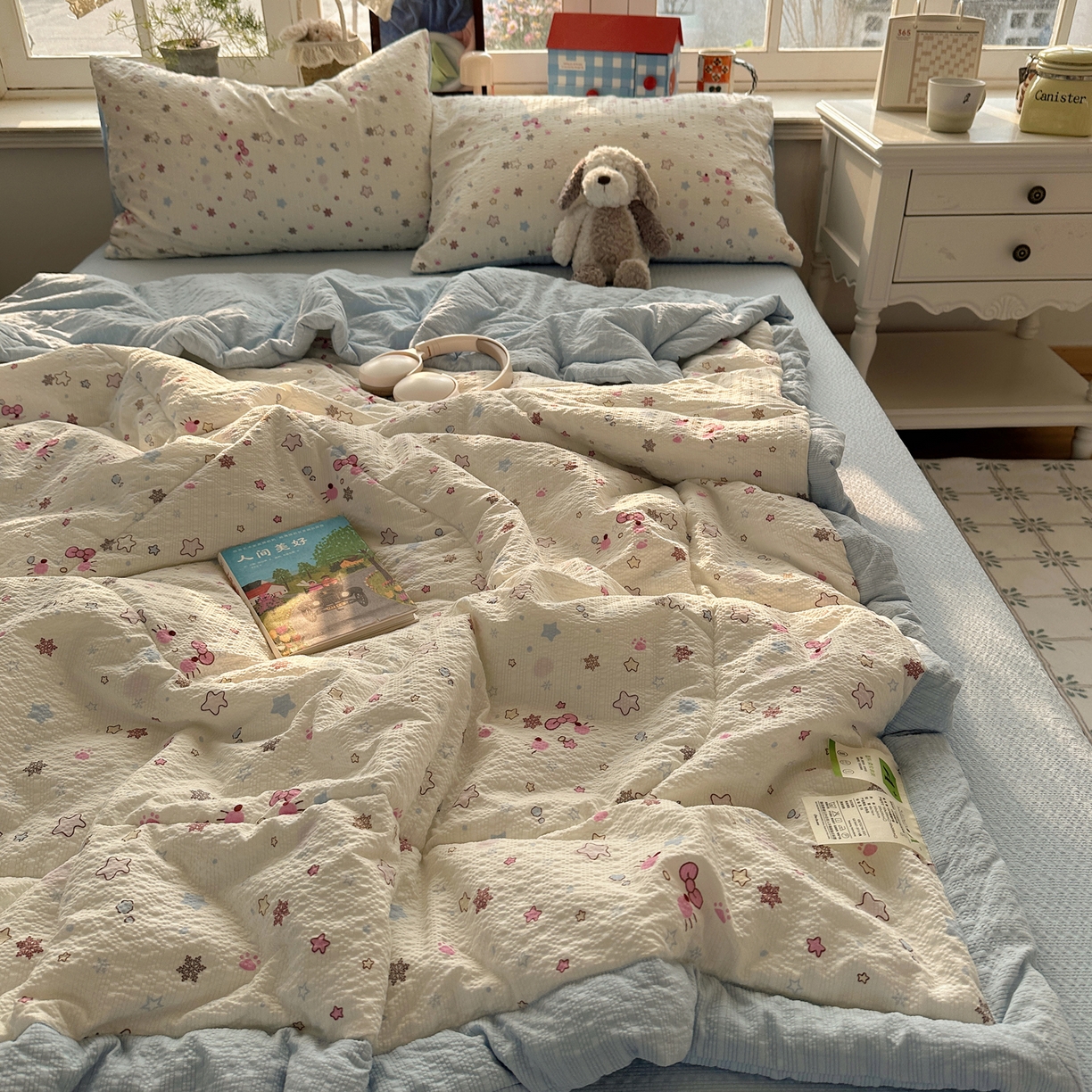 91家纺网 家纺一手货源 找家纺 （总）梵克保罗 2026新款10A抗菌泡芙棉夏被被子被芯