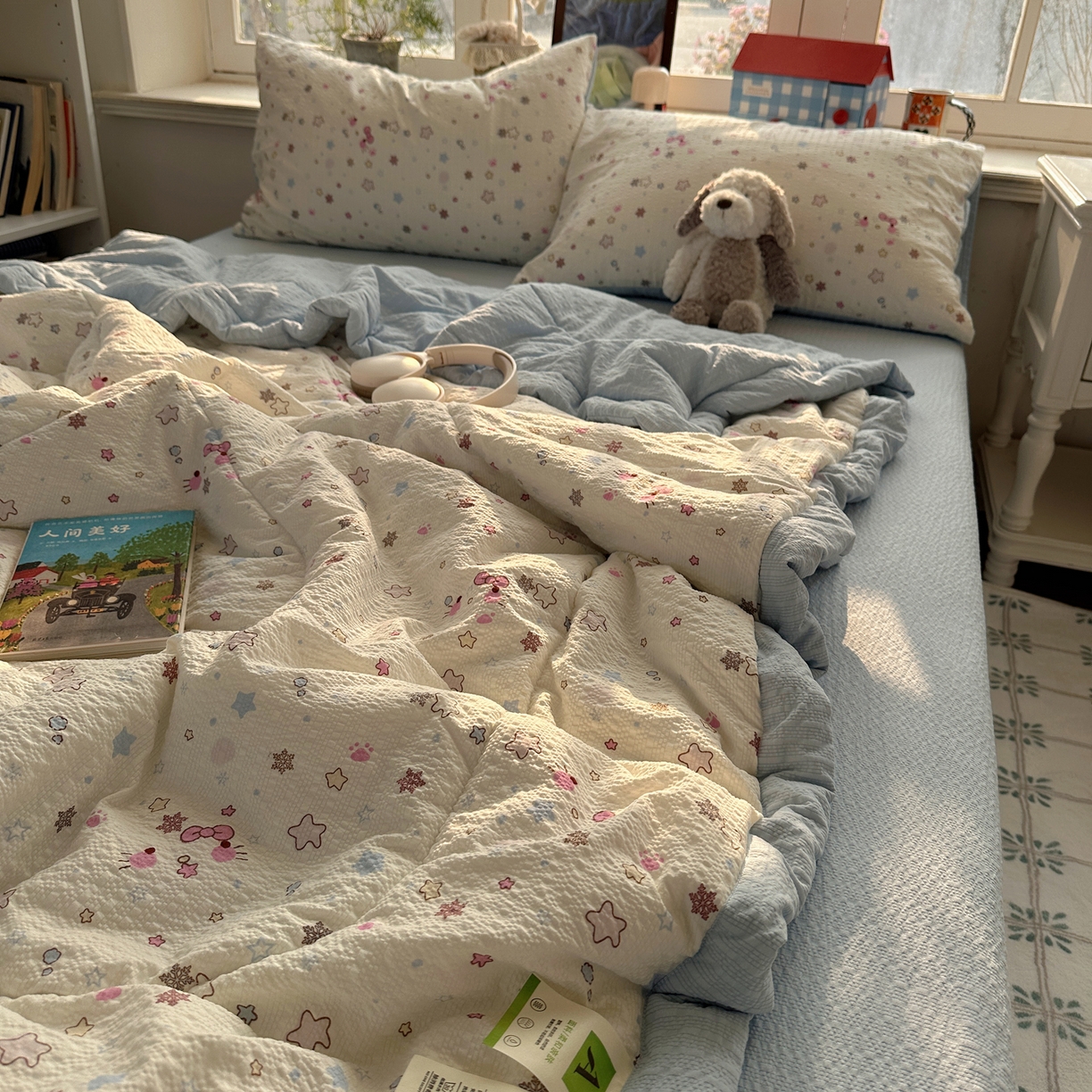 91家纺网 家纺一手货源 找家纺 （总）梵克保罗 2026新款10A抗菌泡芙棉夏被被子被芯