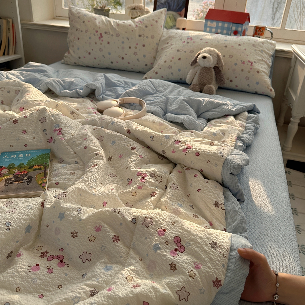 91家纺网 家纺一手货源 找家纺 （总）梵克保罗 2026新款10A抗菌泡芙棉夏被被子被芯