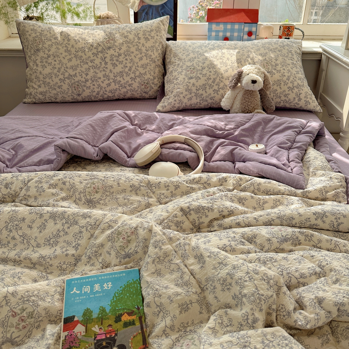 91家纺网 家纺一手货源 找家纺 梵克保罗 2026新款10A抗菌泡芙棉夏被被子被芯 泡芙棉-镜中花