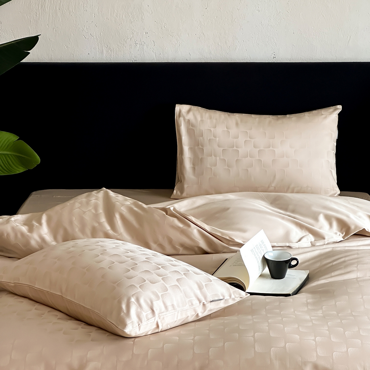 91家纺网 家纺一手货源 找家纺 （总）时光里 2026新款100S贡缎提花全棉四件套