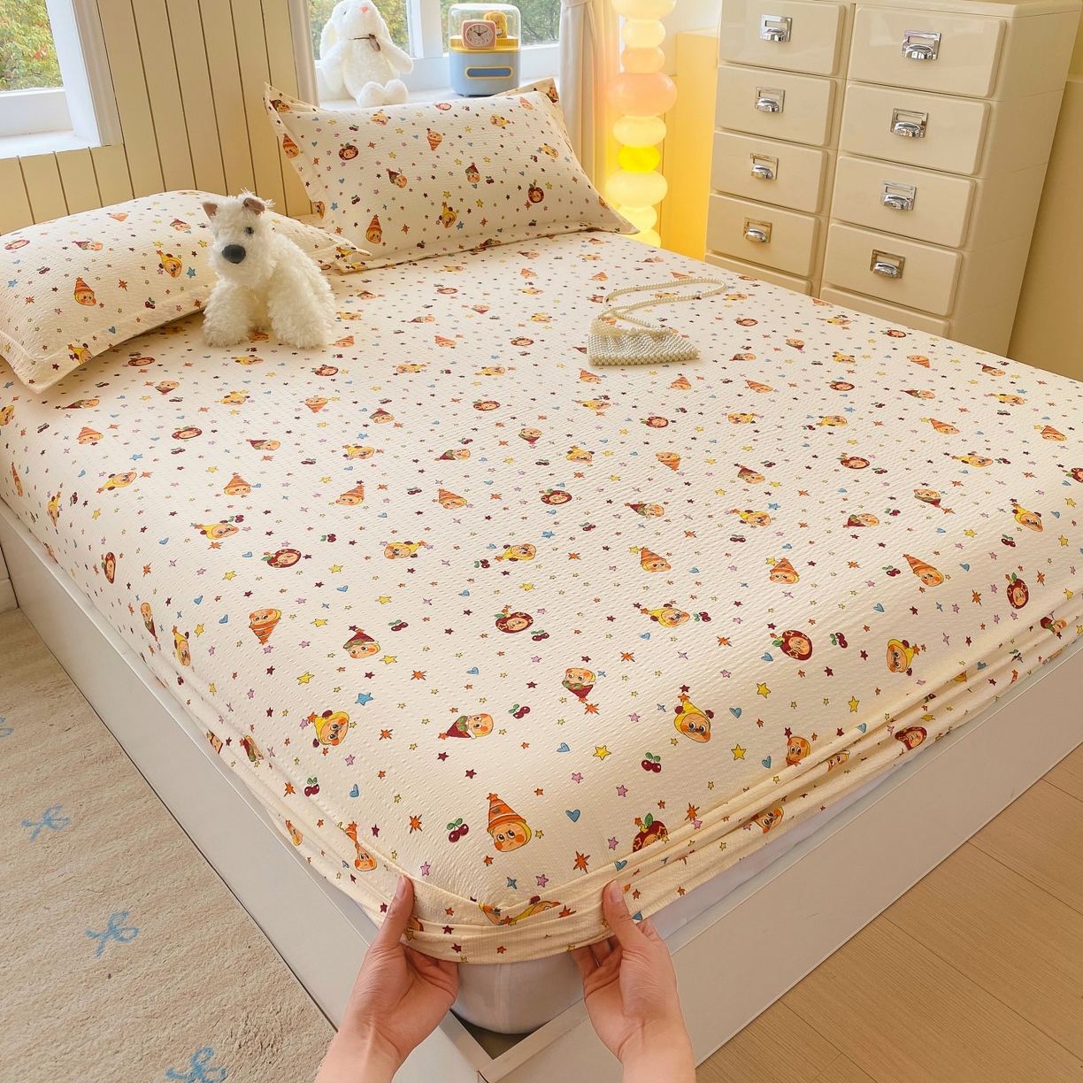 （总）宝士康家纺 2026新款10A抗菌泡芙棉单床笠