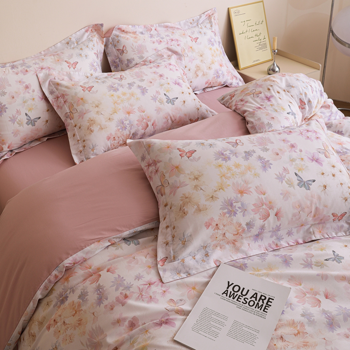 91家纺网 家纺一手货源 找家纺 （总）朵希曼 2026新款全棉纯棉大版定位13376数码印花系列四件套