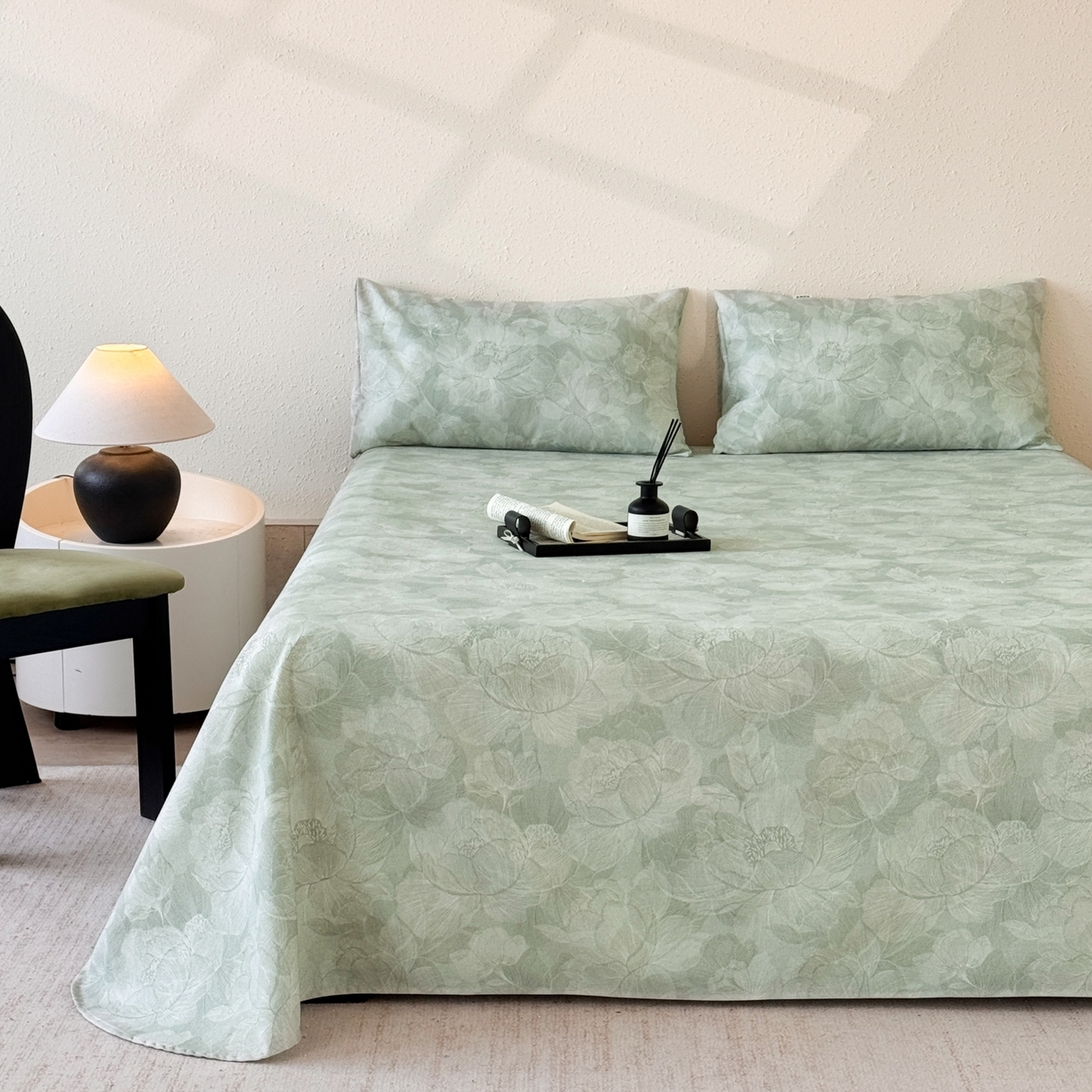 91家纺网 家纺一手货源 找家纺 （总）遇安家纺 2026年新款原棉老粗布凉席三件套