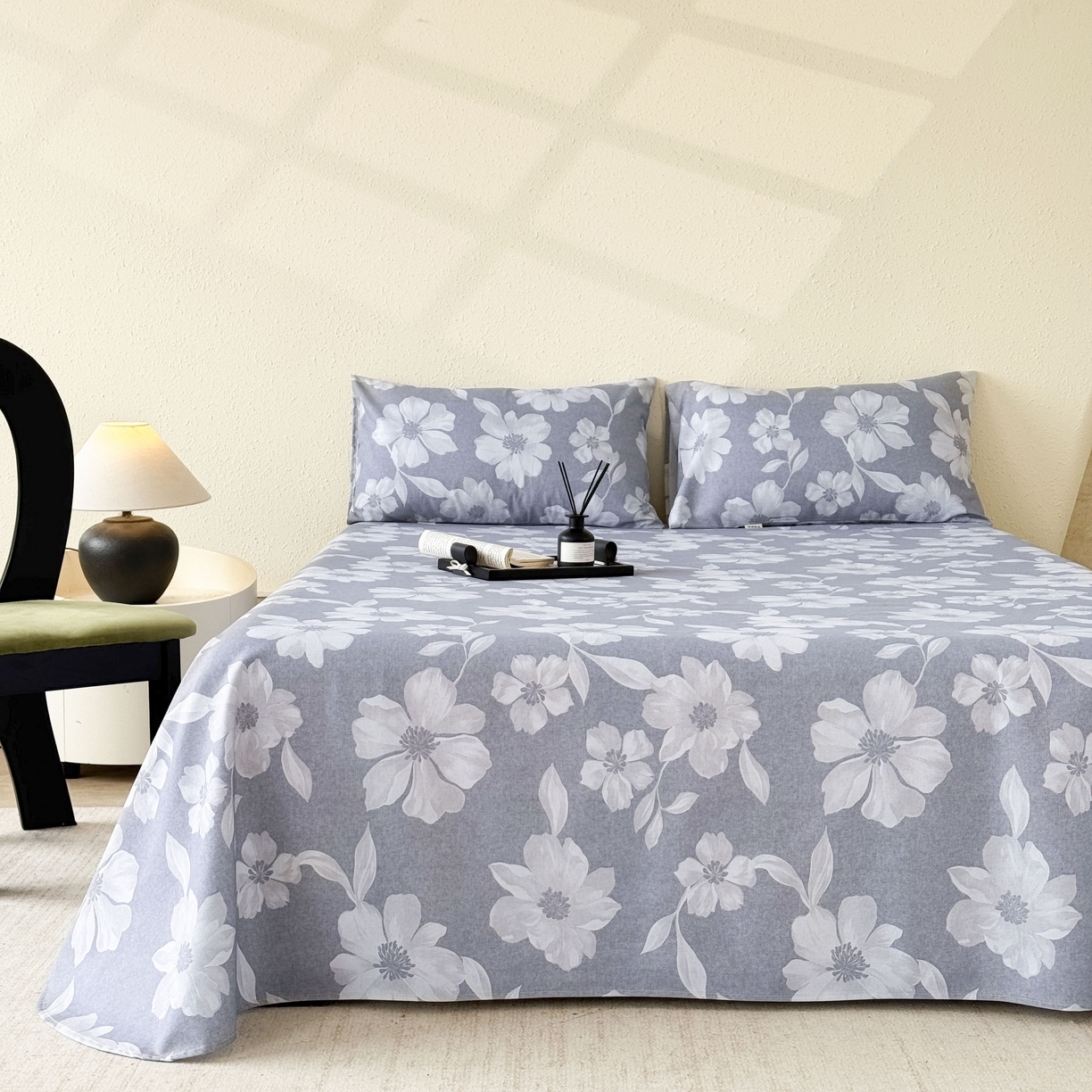 91家纺网 家纺一手货源 找家纺 （总）遇安家纺 2026年新款原棉老粗布凉席三件套